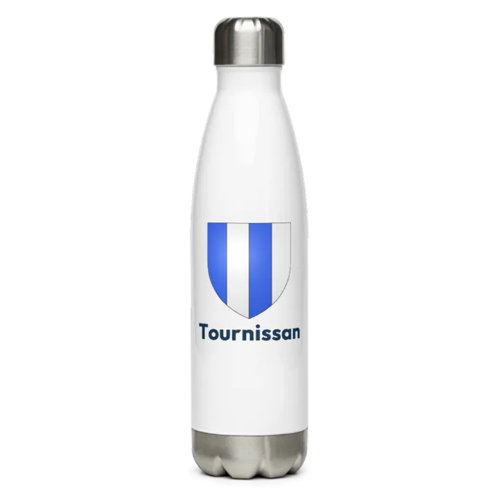 Gourde inox — blason de Tournissan