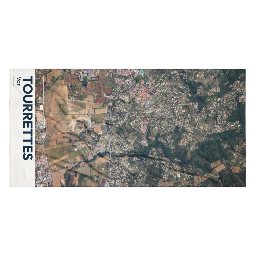 Serviette cartographique — carte de Tourrettes