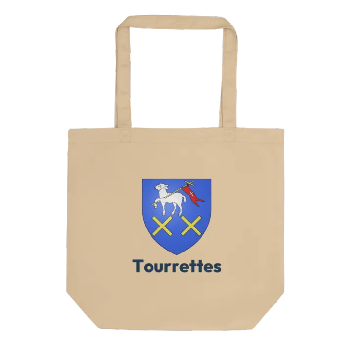 Tote bag coton bio — blason de Tourrettes