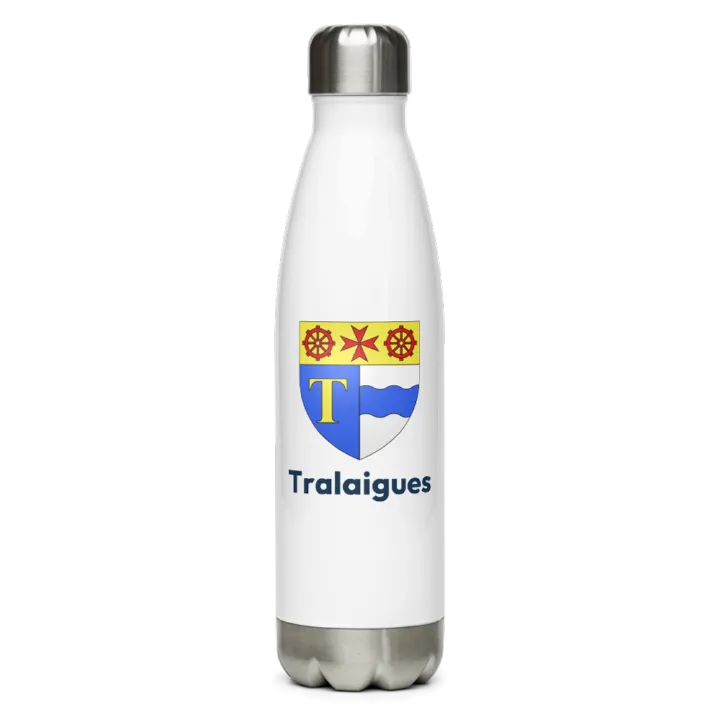 Gourde inox — blason de Tralaigues
