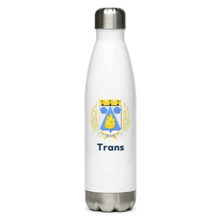 Gourde inox blason de Trans