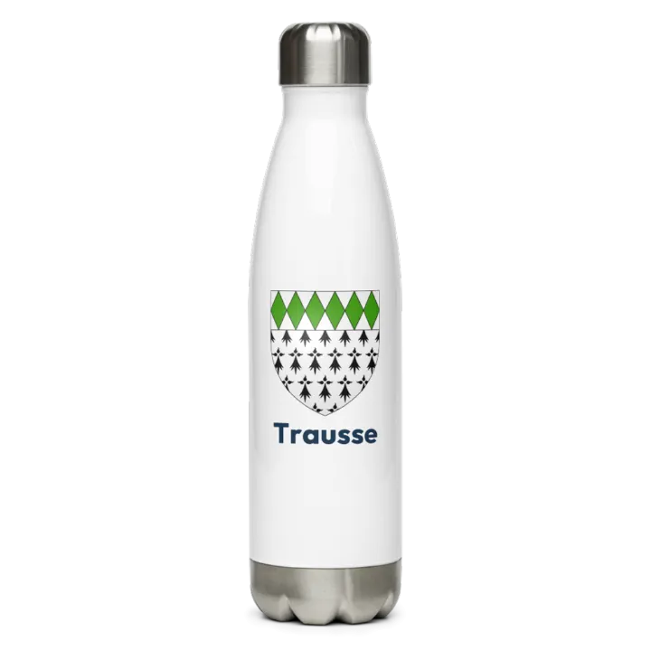 Gourde inox blason de Trausse