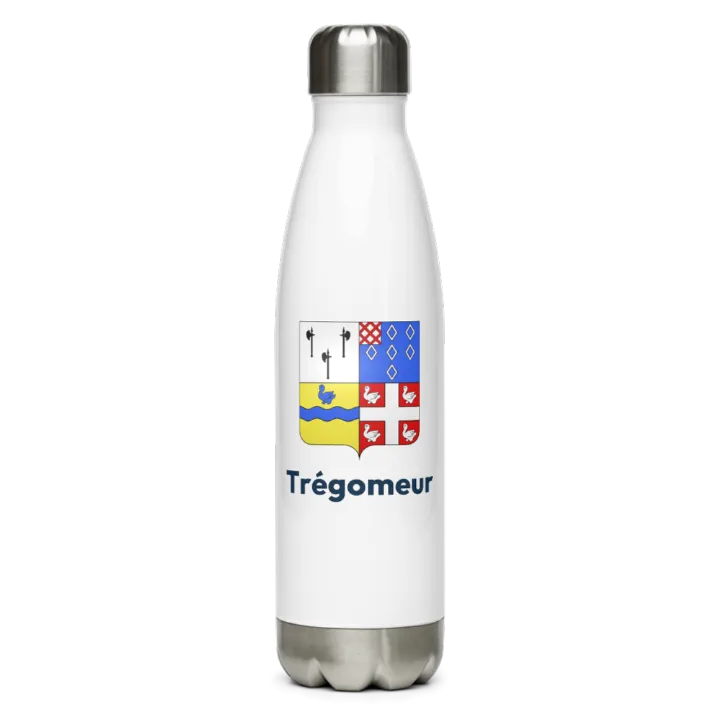 Gourde inox blason de Trégomeur