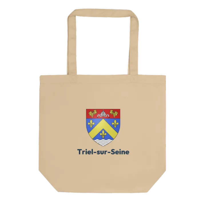 Tote bag coton bio — blason de Triel-sur-Seine