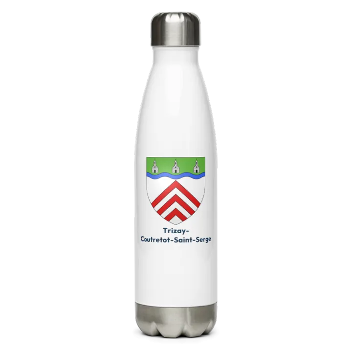 Gourde inox blason de Trizay-Coutretot-Saint-Serge