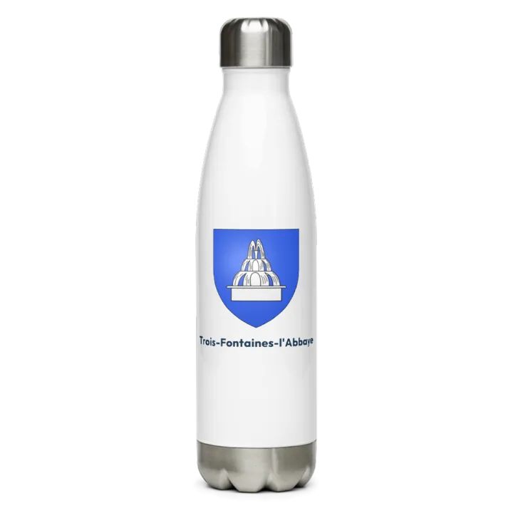 Gourde inox blason de Trois-Fontaines-l'Abbaye