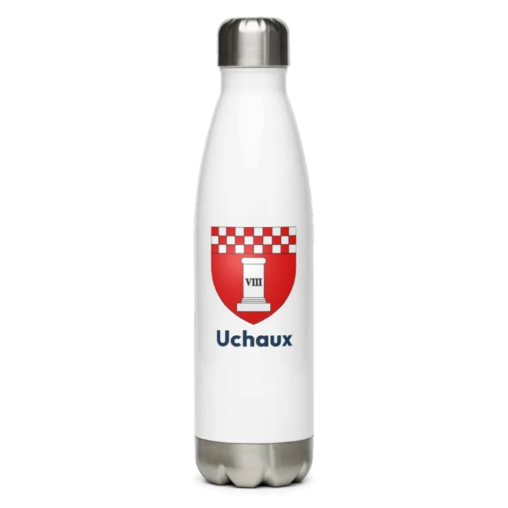 Gourde inox blason de Uchaux