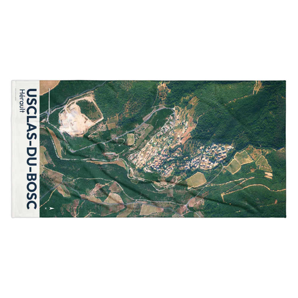 Serviette cartographique — carte de Usclas-du-Bosc