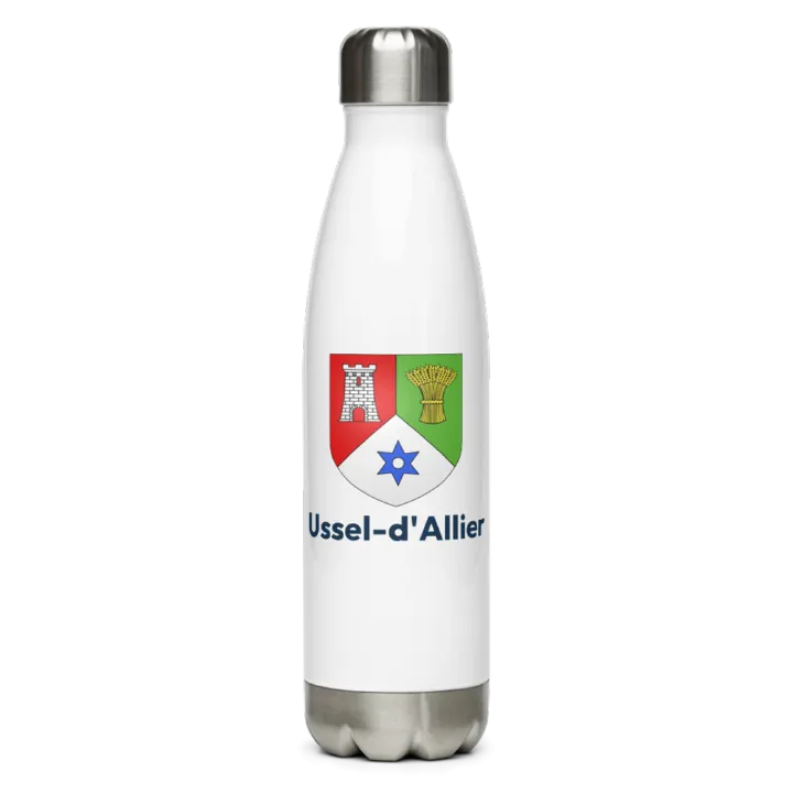 Gourde inox blason de Ussel-d'Allier