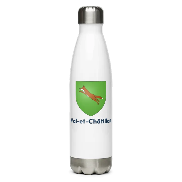 Gourde inox blason de Val-et-Châtillon