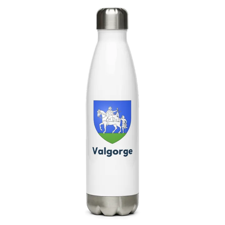 Gourde inox blason de Valgorge