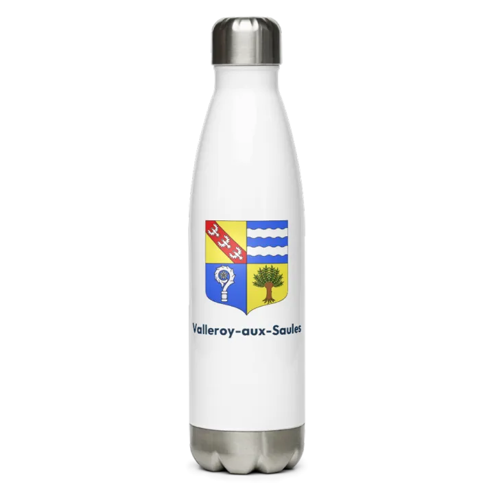 Gourde inox blason de Valleroy-aux-Saules