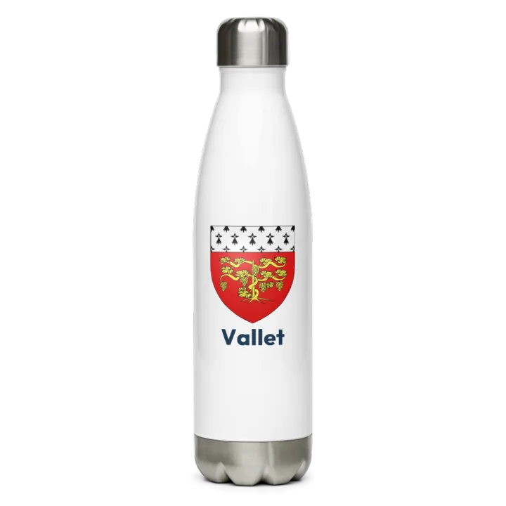 Gourde inox blason de Vallet