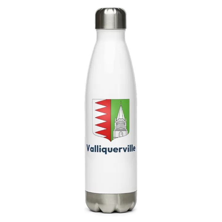 Gourde inox blason de Valliquerville