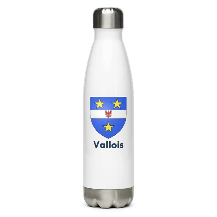 Gourde inox blason de Vallois
