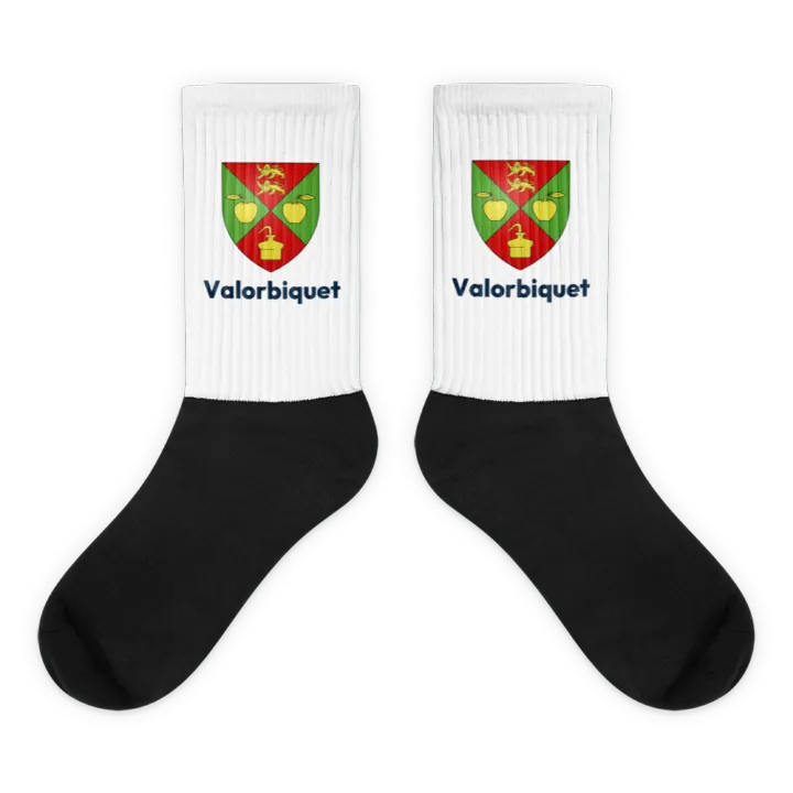 Chaussettes — blason de Valorbiquet