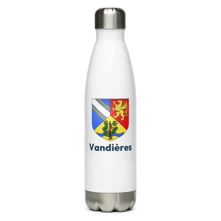 Gourde inox — blason de Vandières