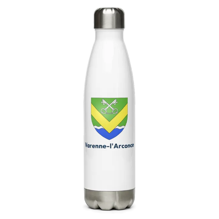 Gourde inox — blason de Varenne-l'Arconce