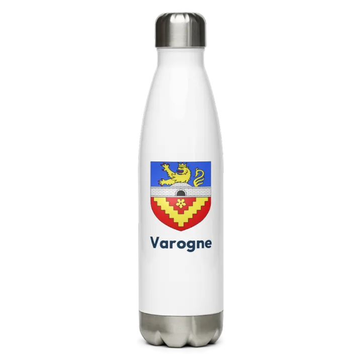 Gourde inox — blason de Varogne