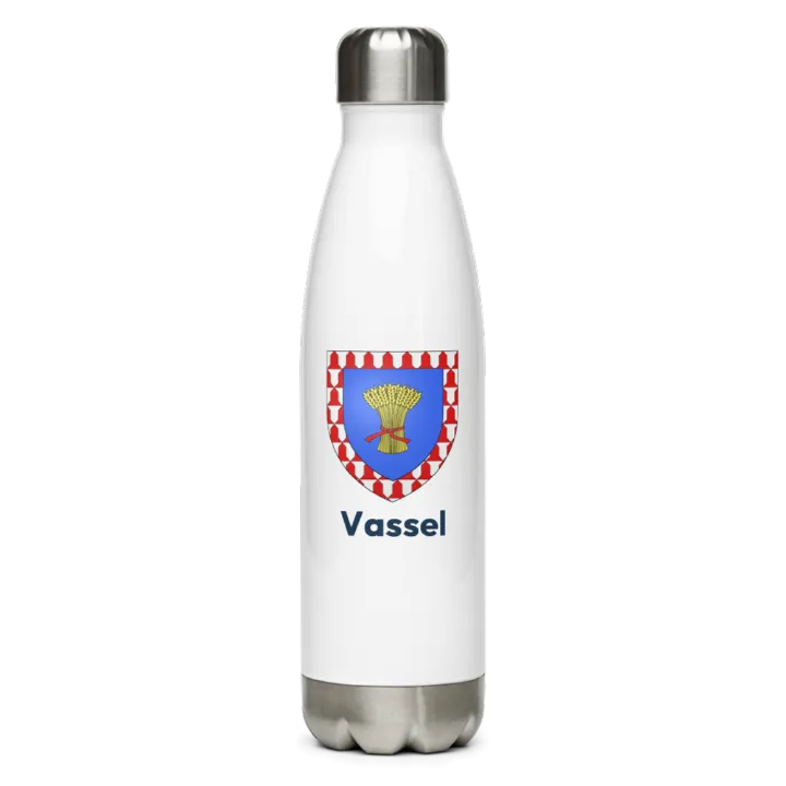 Gourde inox blason de Vassel