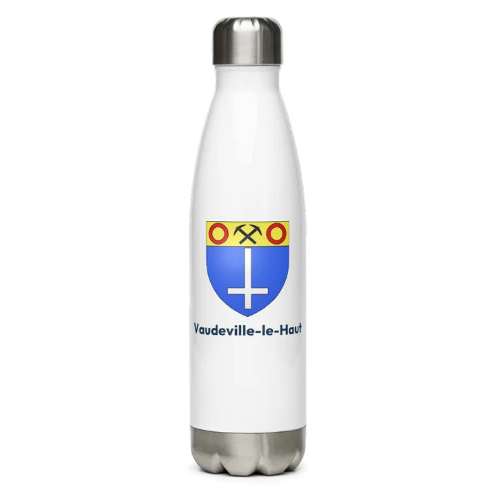 Gourde inox blason de Vaudeville-le-Haut