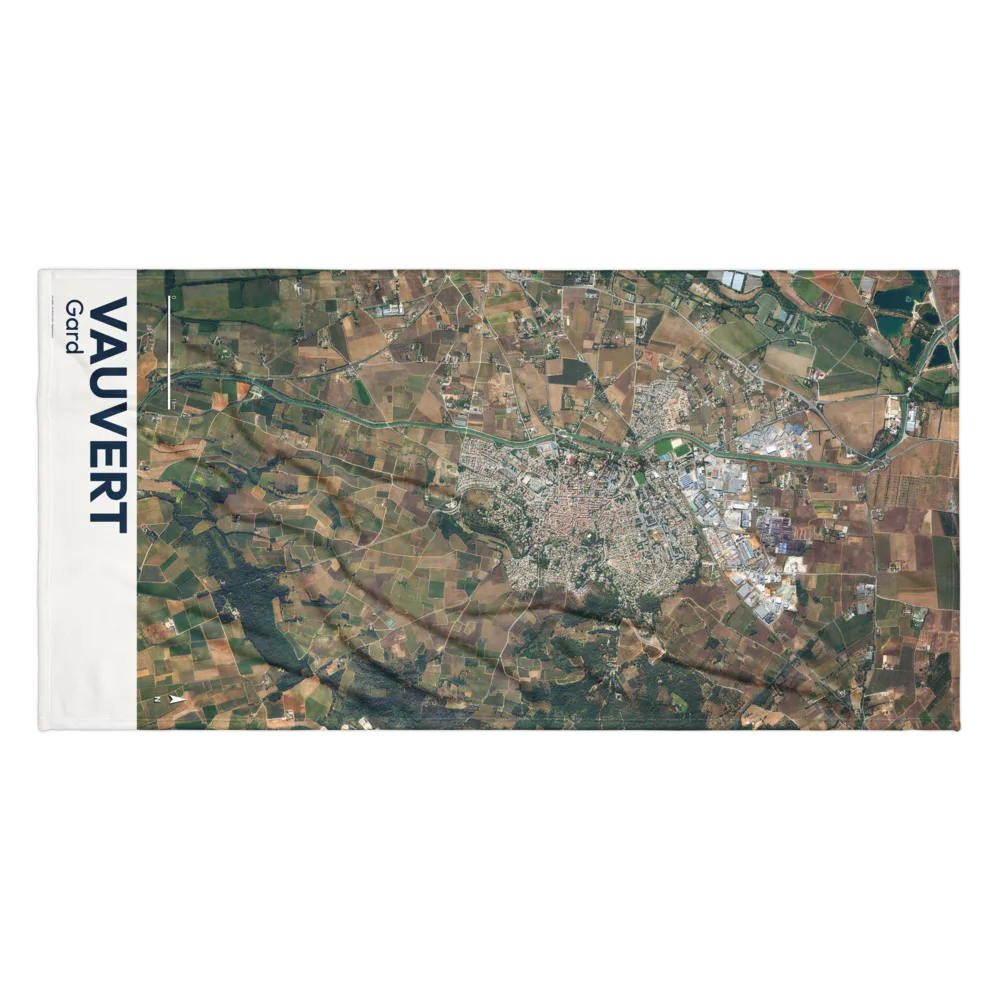 Serviette cartographique — carte de Vauvert