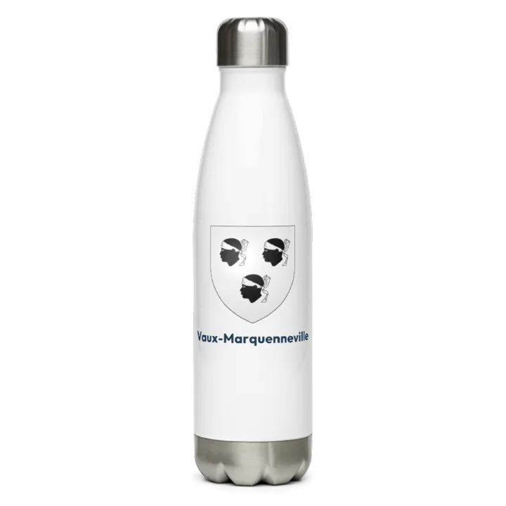 Gourde inox blason de Vaux-Marquenneville