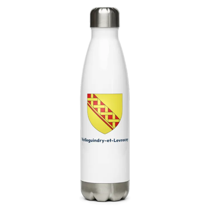 Gourde inox blason de Velleguindry-et-Levrecey