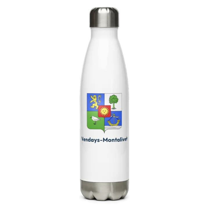 Gourde inox — blason de Vendays-Montalivet