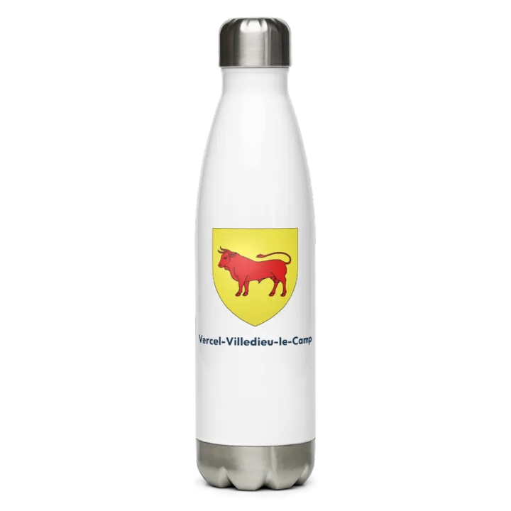 Gourde inox blason de Vercel-Villedieu-le-Camp