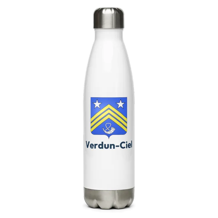 Gourde inox blason de Verdun-Ciel