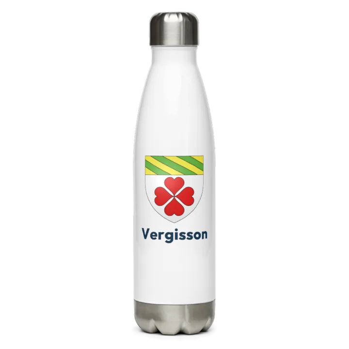 Gourde inox blason de Vergisson