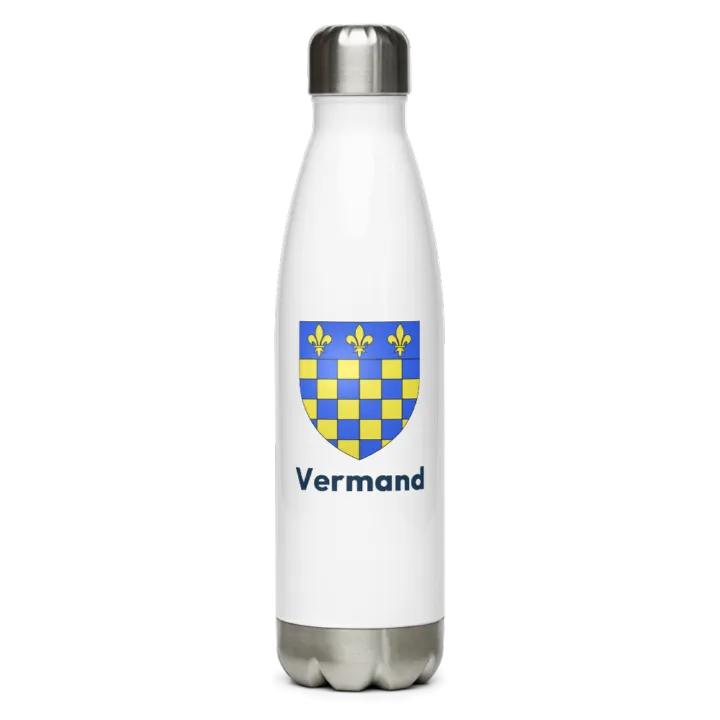 Gourde inox blason de Vermand
