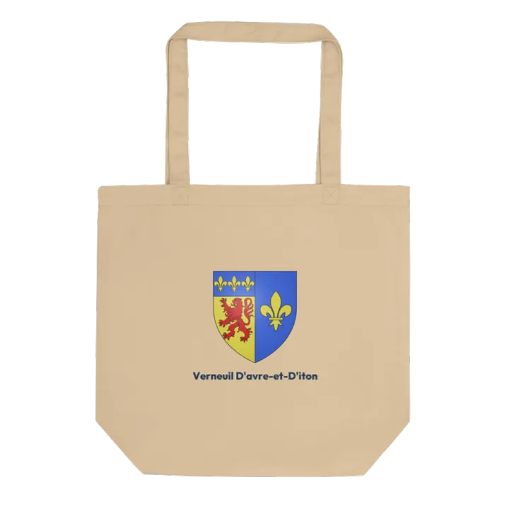 Tote bag coton bio — blason de Verneuil d'Avre et d'Iton