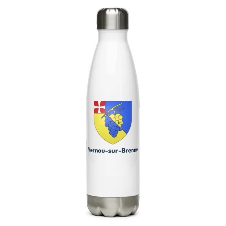 Gourde inox — blason de Vernou-sur-Brenne