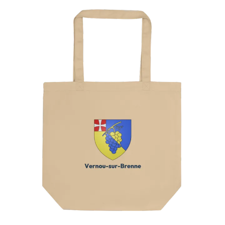 Tote bag coton bio — blason de Vernou-sur-Brenne