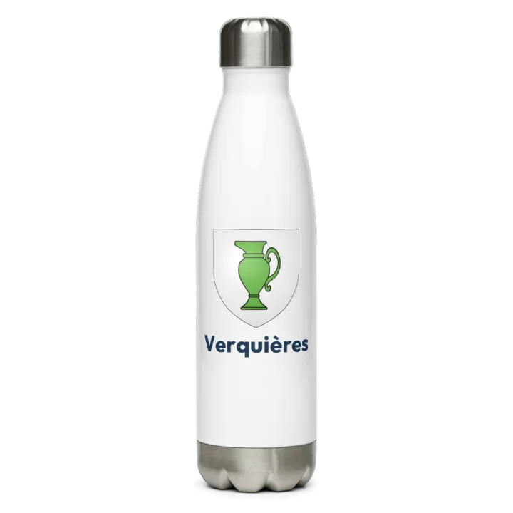 Gourde inox — blason de Verquières