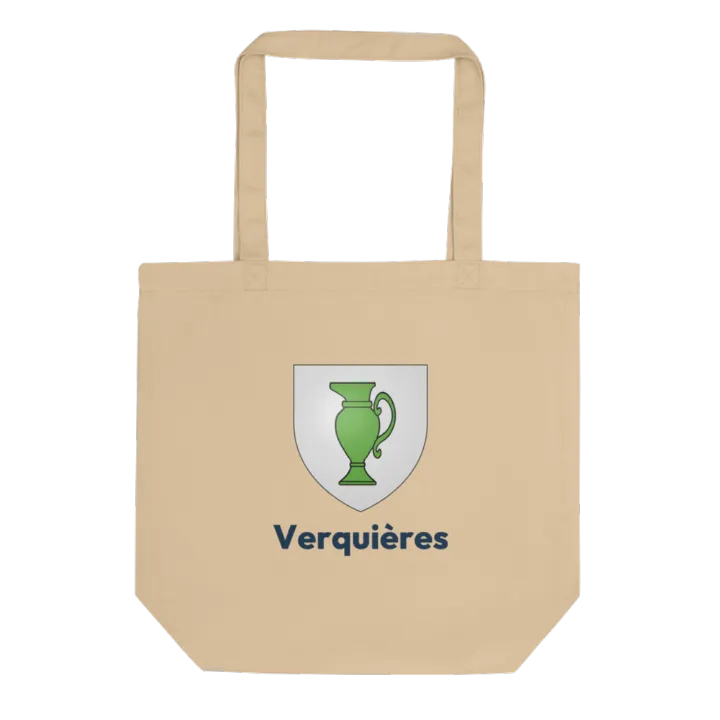 Tote bag coton bio — blason de Verquières