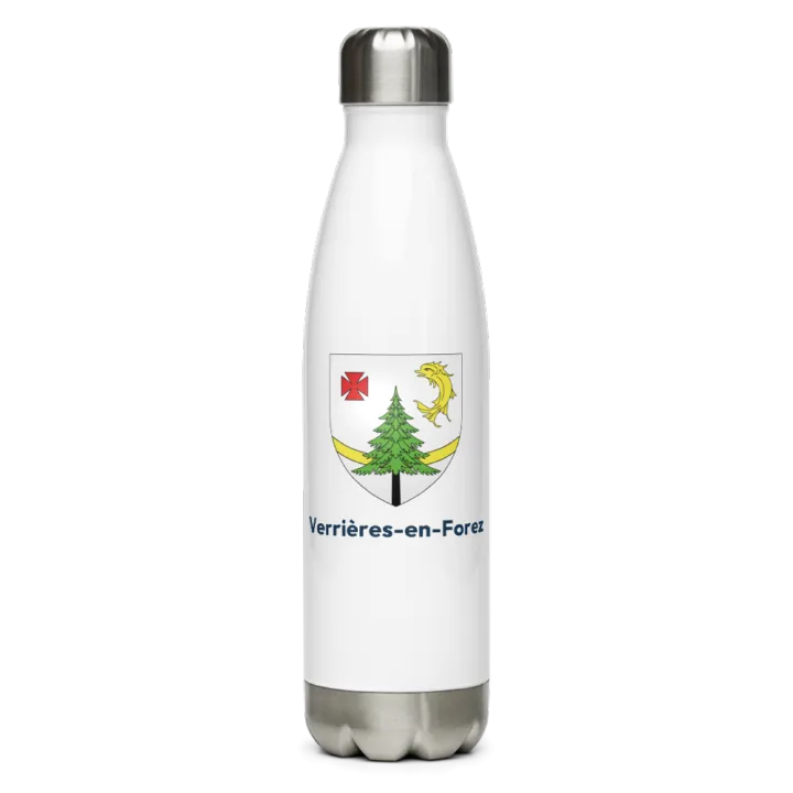 Gourde inox — blason de Verrières-en-Forez