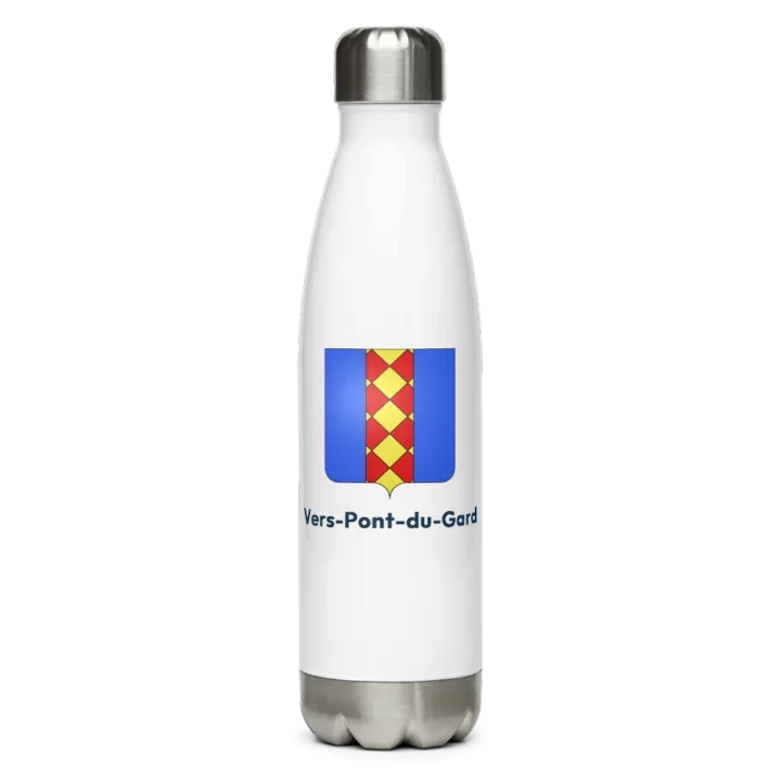 Gourde inox blason de Vers-Pont-du-Gard