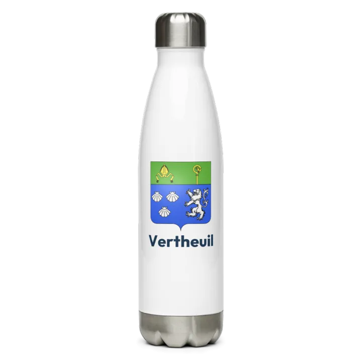 Gourde inox blason de Vertheuil