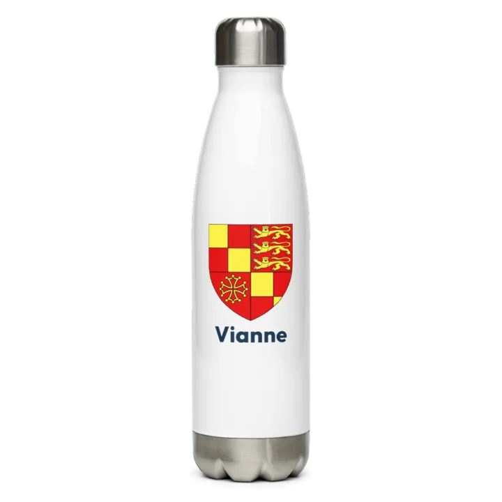 Gourde inox blason de Vianne
