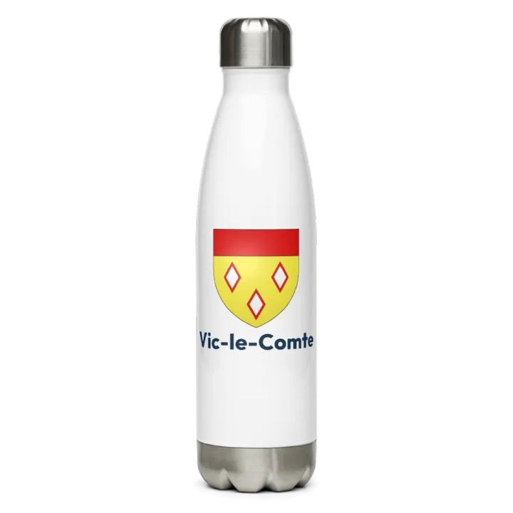Gourde inox blason de Vic-le-Comte