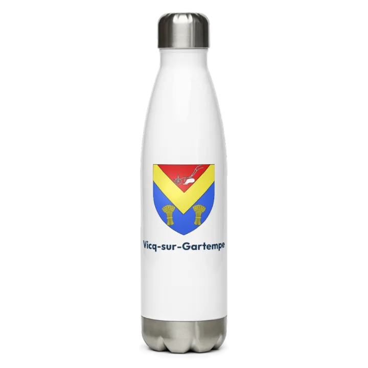 Gourde inox — blason de Vicq-sur-Gartempe