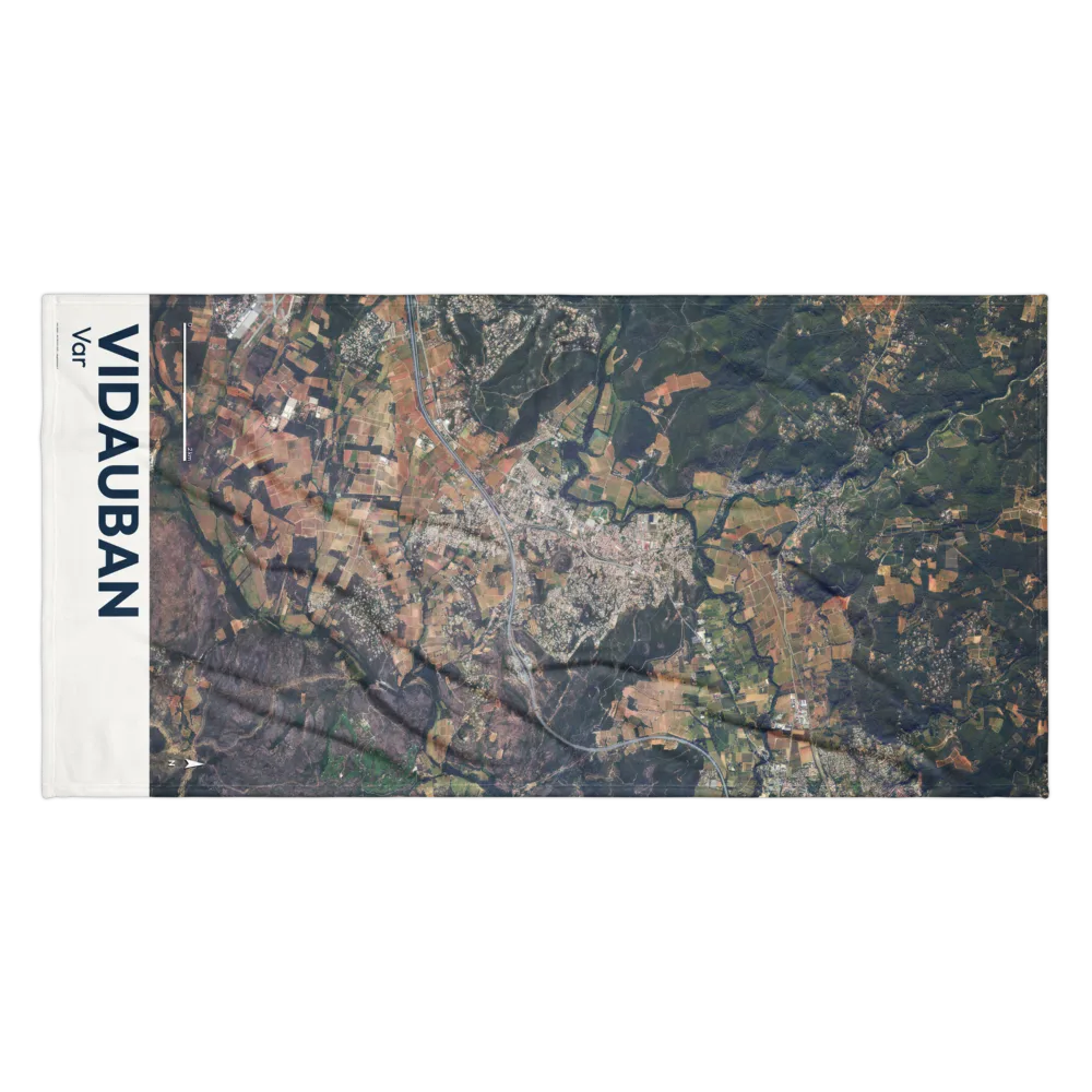 Serviette cartographique — carte de Vidauban