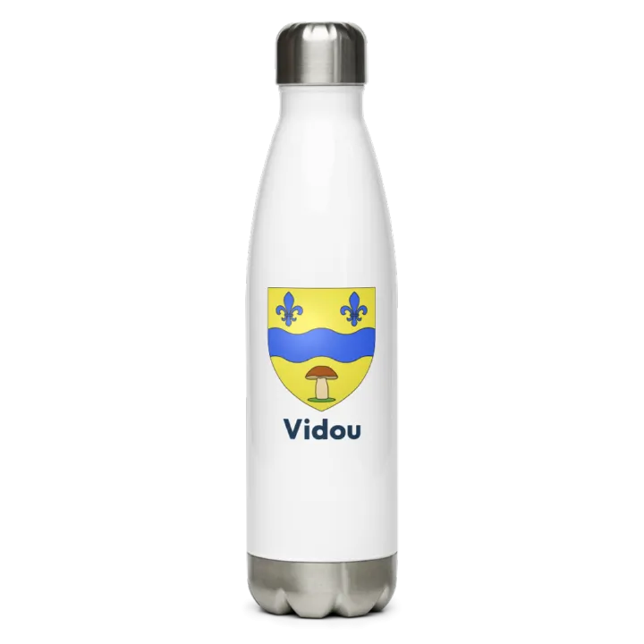 Gourde inox blason de Vidou