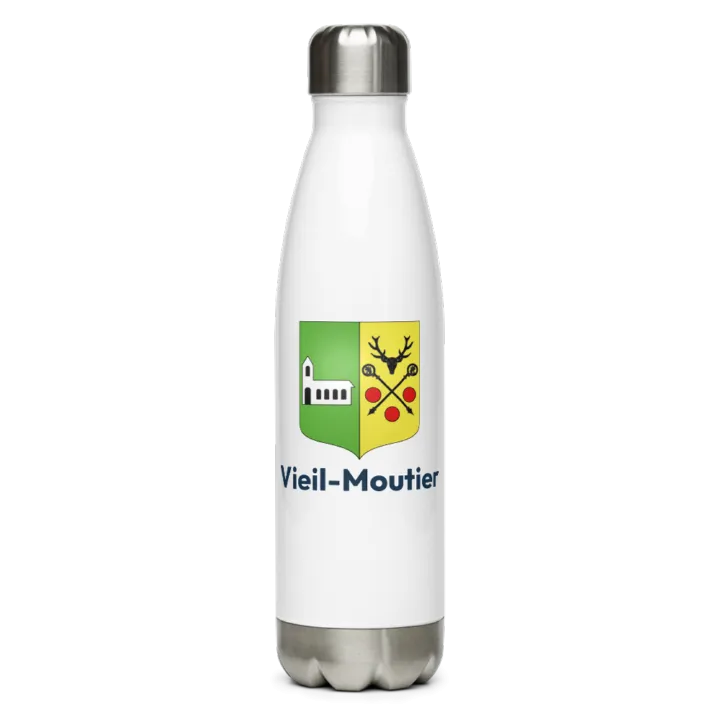 Gourde inox — blason de Vieil-Moutier