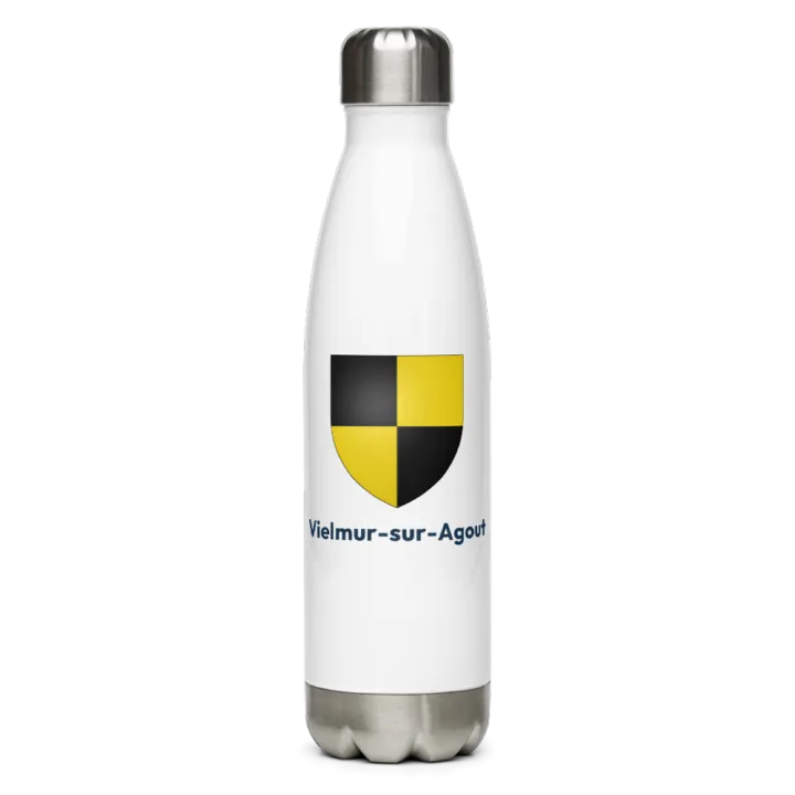 Gourde inox — blason de Vielmur-sur-Agout