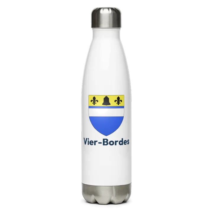 Gourde inox blason de Vier-Bordes