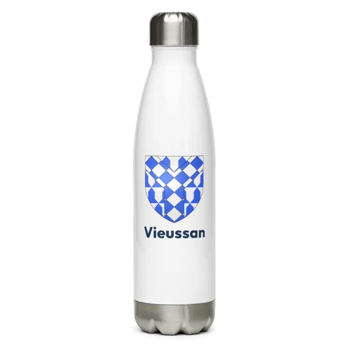 Gourde inox — blason de Vieussan